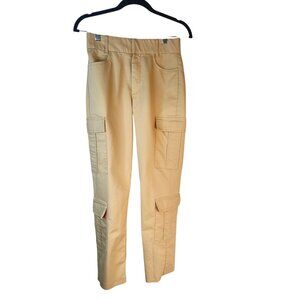 2/$30 ZARA XS Womens Cargo Pants Beige Cotton Blend Dressy Style